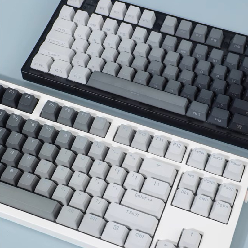 Keycaps Pbt Double Shot 104 Keys - مفتاح بتدرج الظلال الداكنة ، مفتاح