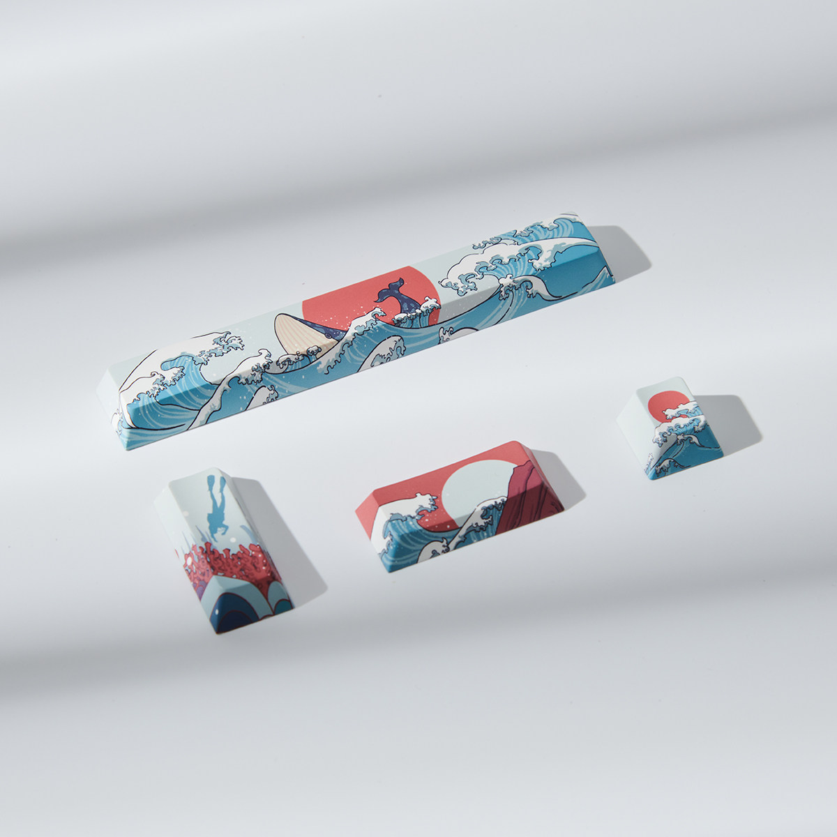 Keycaps Spacebar 6.25U Custom - 4 قطع من أغطية المفاتيح بتصميم