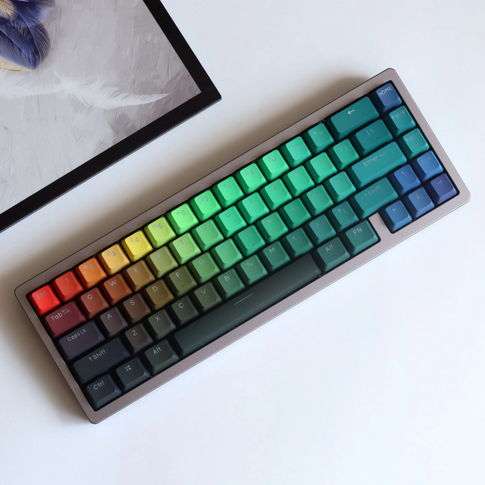 Keycaps Oem Profile 87 Keys - مجموعة واحدة من أغطية المفاتيح الملونة