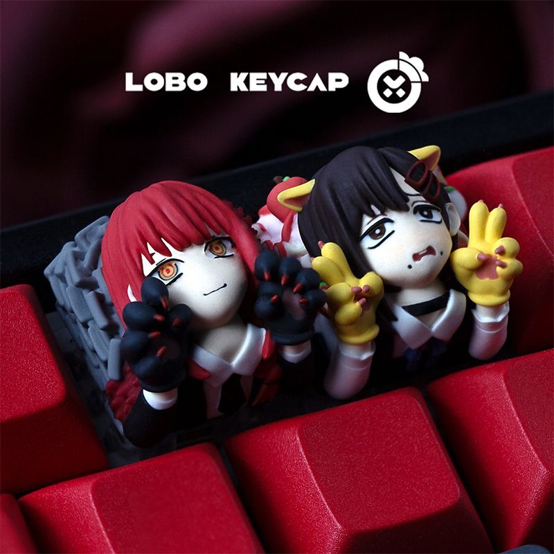 Keycaps Artisan Resin Handmade - غطاء مفتاح من الراتنج بتصميم لطيف