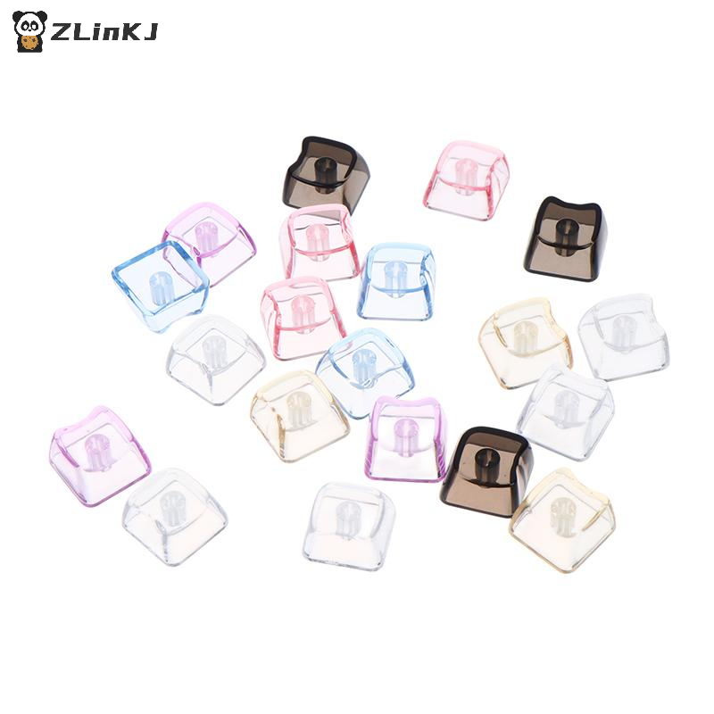 Keycaps Blank Pbt 1U - ▶ 10/20 قطعة أغطية مفاتيح شفافة