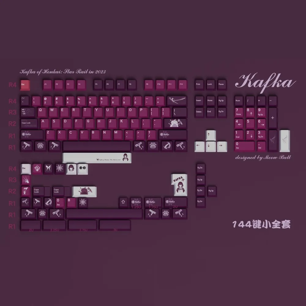 Keycaps Cherry Profile Pbt - كافكا كيكاب لعبة هونكاي ستار السكك