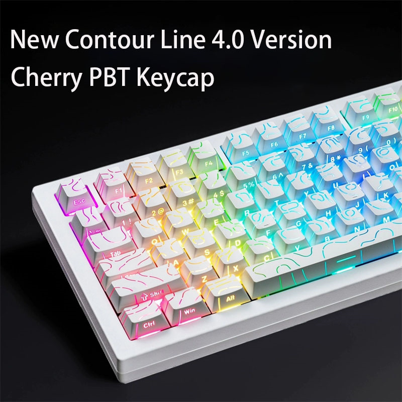 Keycaps Pbt Double Shot 104 Keys - جديد كفاف خط 4.0 نسخة PBT