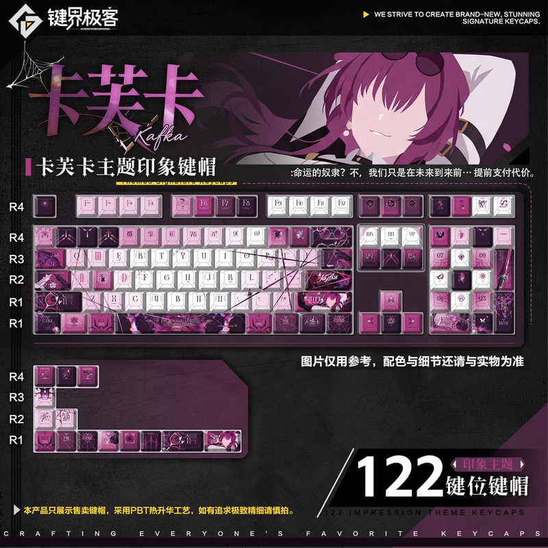 متوفر في المخزون: ملحقات أنيمي - مراجعة Keycaps Cherry Profile Pbt وسعره