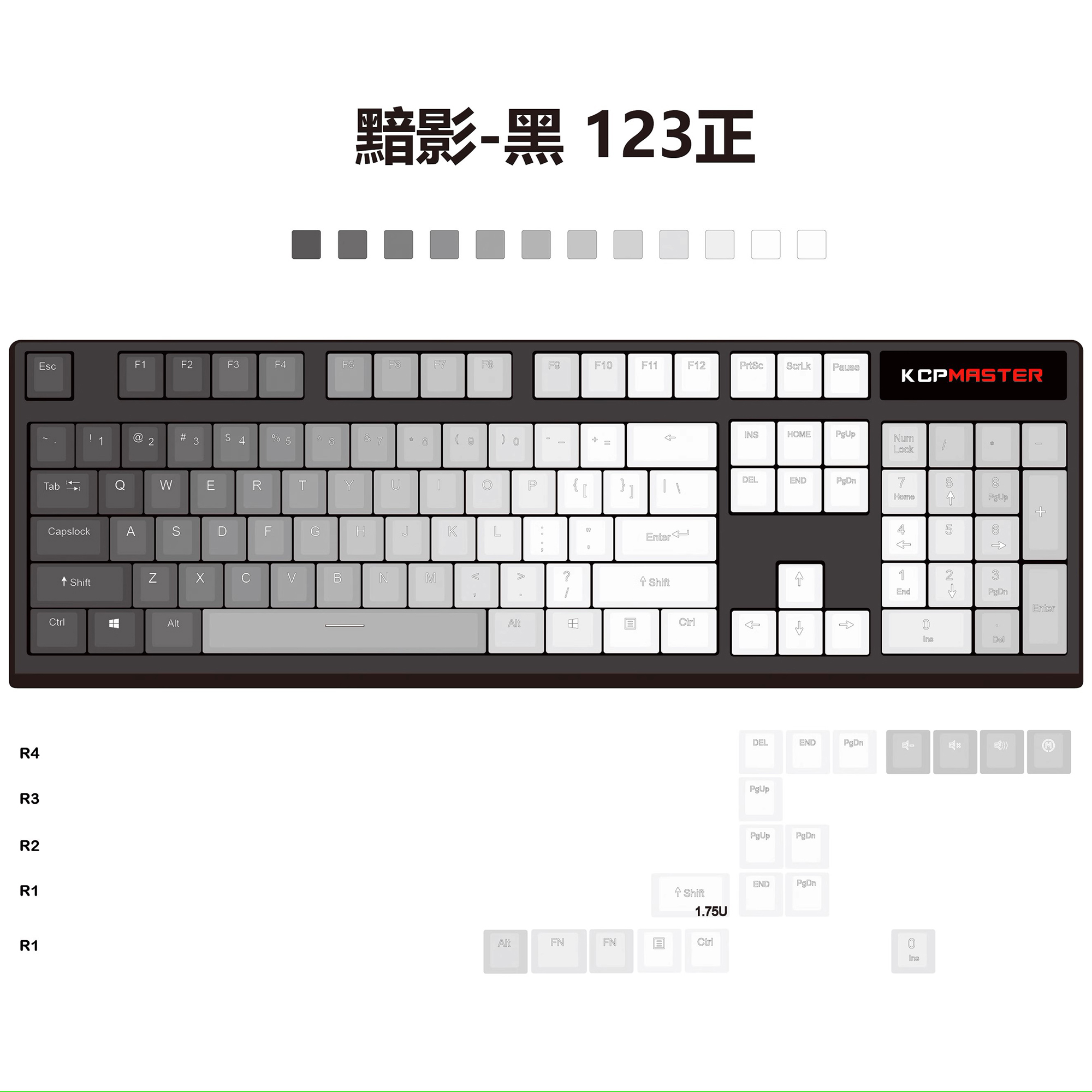 مفتاح بتدرج الظلال الداكنة ، م - مراجعة Keycaps Pbt Double Shot 104 Keys وسعره