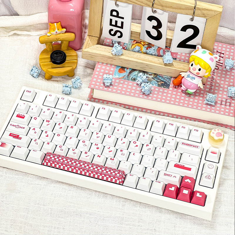 أغطية مفاتيح بتصميم أنيق مطبوع - مراجعة Keycaps Oem Profile 87 Keys وسعره