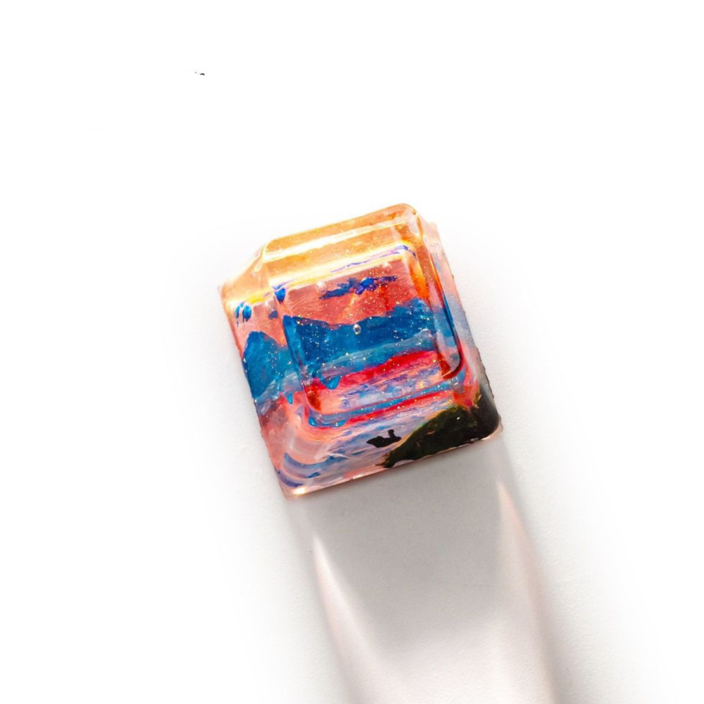 شخصية الراتنج ليلة مليئة بالنج - مراجعة Keycaps Artisan Resin Handmade وسعره