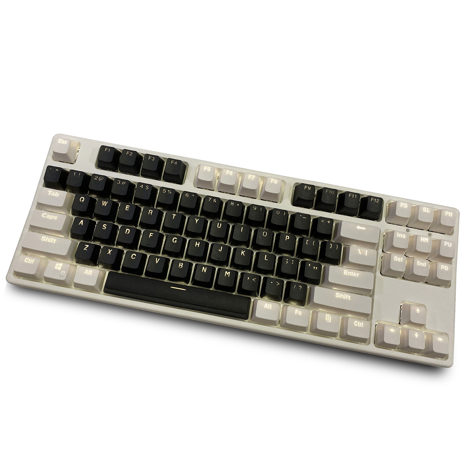 أغطية مفاتيح بيضاء وسوداء RK 8 - مراجعة Keycaps Oem Profile 87 Keys وسعره