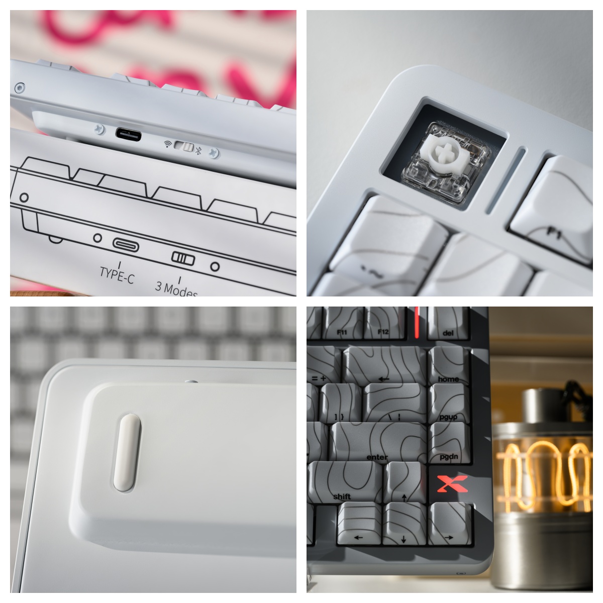 لوحة مفاتيح ميكانيكية لاسلكية  - مراجعة Keycaps Low Profile Choc وسعره