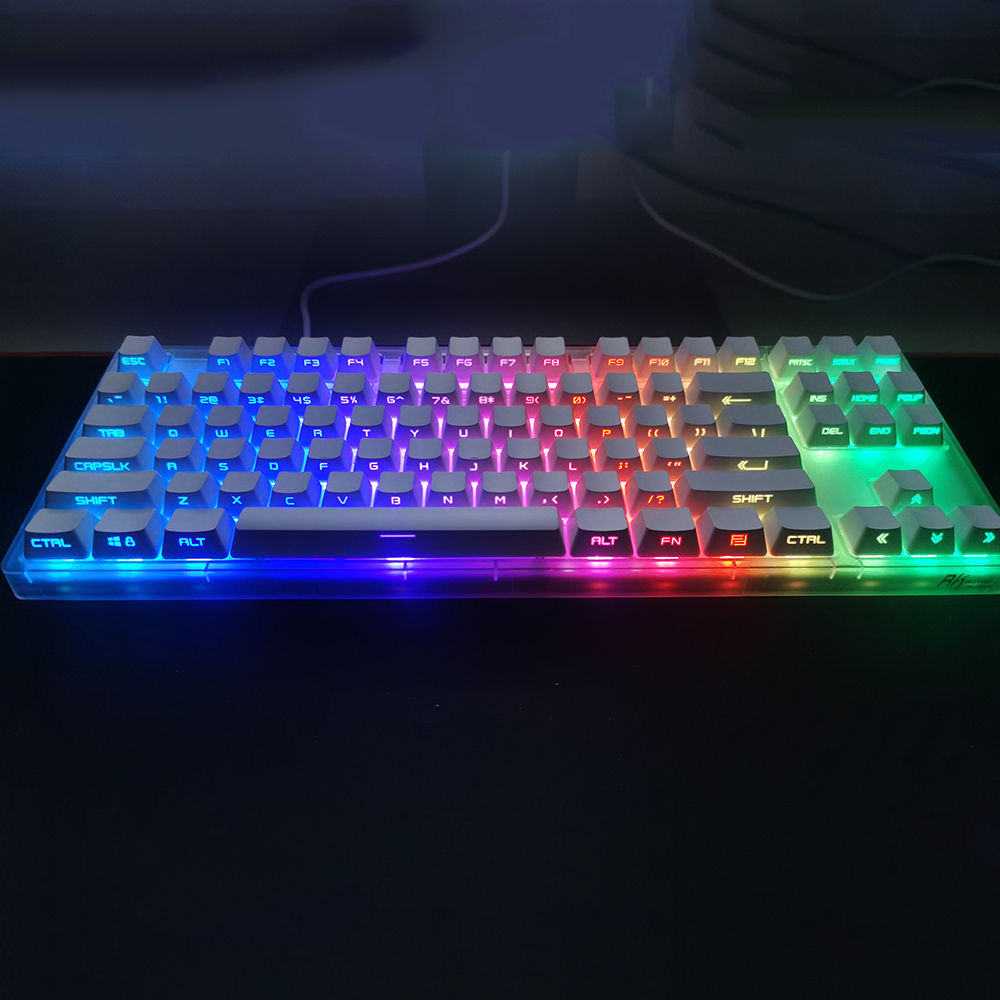 أغطية مفاتيح 131 بإضاءة خلفية  - مراجعة Keycaps Oem Profile 87 Keys وسعره