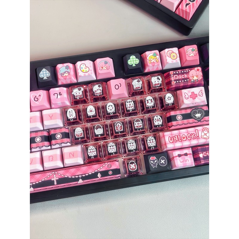 مجموعة أغطية مفاتيح أنيمي شوغو - مراجعة Keycaps Cherry Profile Pbt وسعره