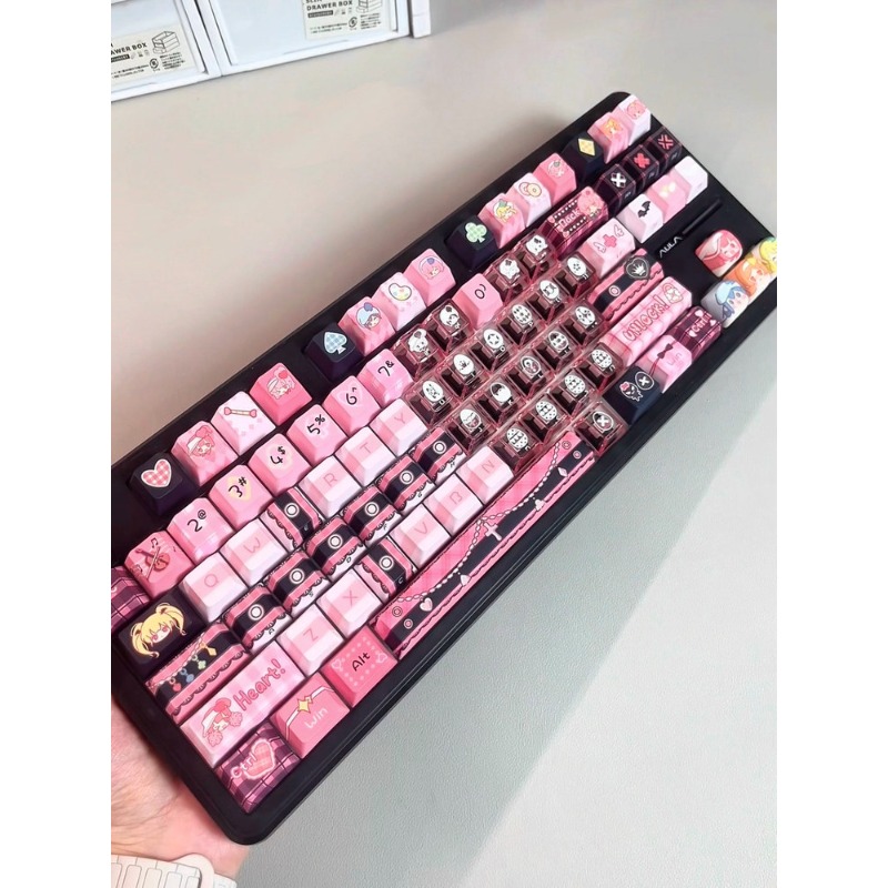 مجموعة أغطية مفاتيح أنيمي شوغو - مراجعة Keycaps Cherry Profile Pbt وسعره