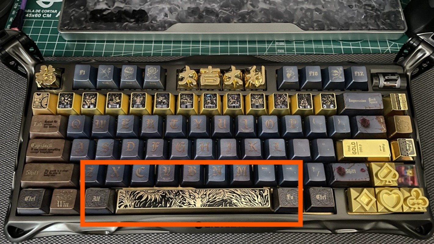 غطاء مفتاح فاصل (سبايس بار) مع - مراجعة Keycaps Spacebar 6.25U Custom وسعره
