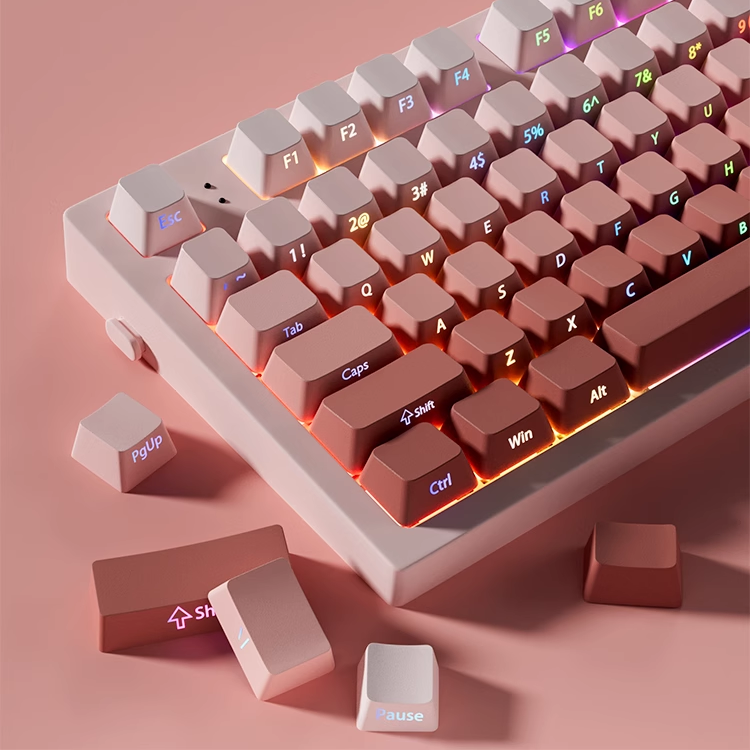 OEM الملف الشخصي التدرج كيكابس - مراجعة Keycaps Pbt Double Shot 104 Keys وسعره
