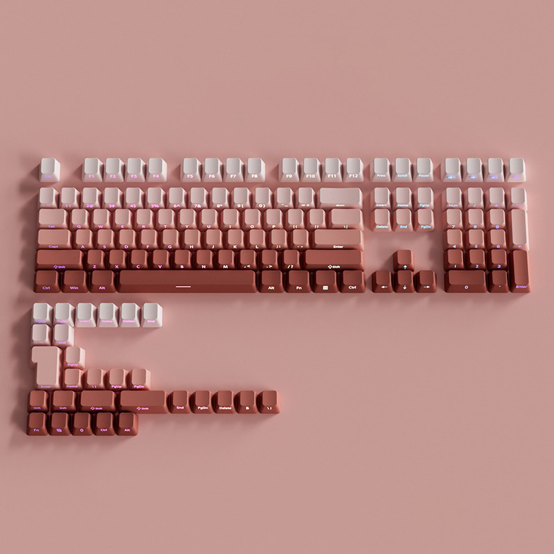 OEM الملف الشخصي التدرج كيكابس - مراجعة Keycaps Pbt Double Shot 104 Keys وسعره
