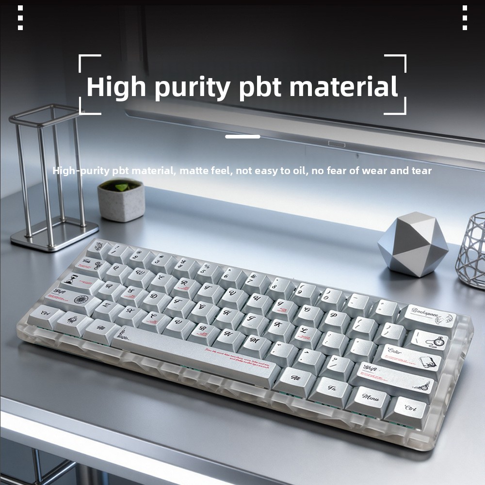 أغطية مفاتيح PBT معدنية اللون  - مراجعة Keycaps Oem Profile 87 Keys وسعره