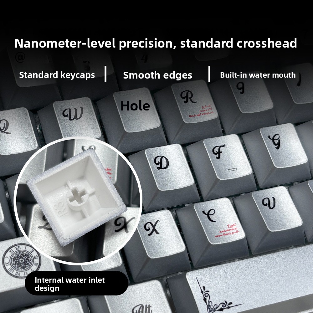 أغطية مفاتيح PBT معدنية اللون  - مراجعة Keycaps Oem Profile 87 Keys وسعره
