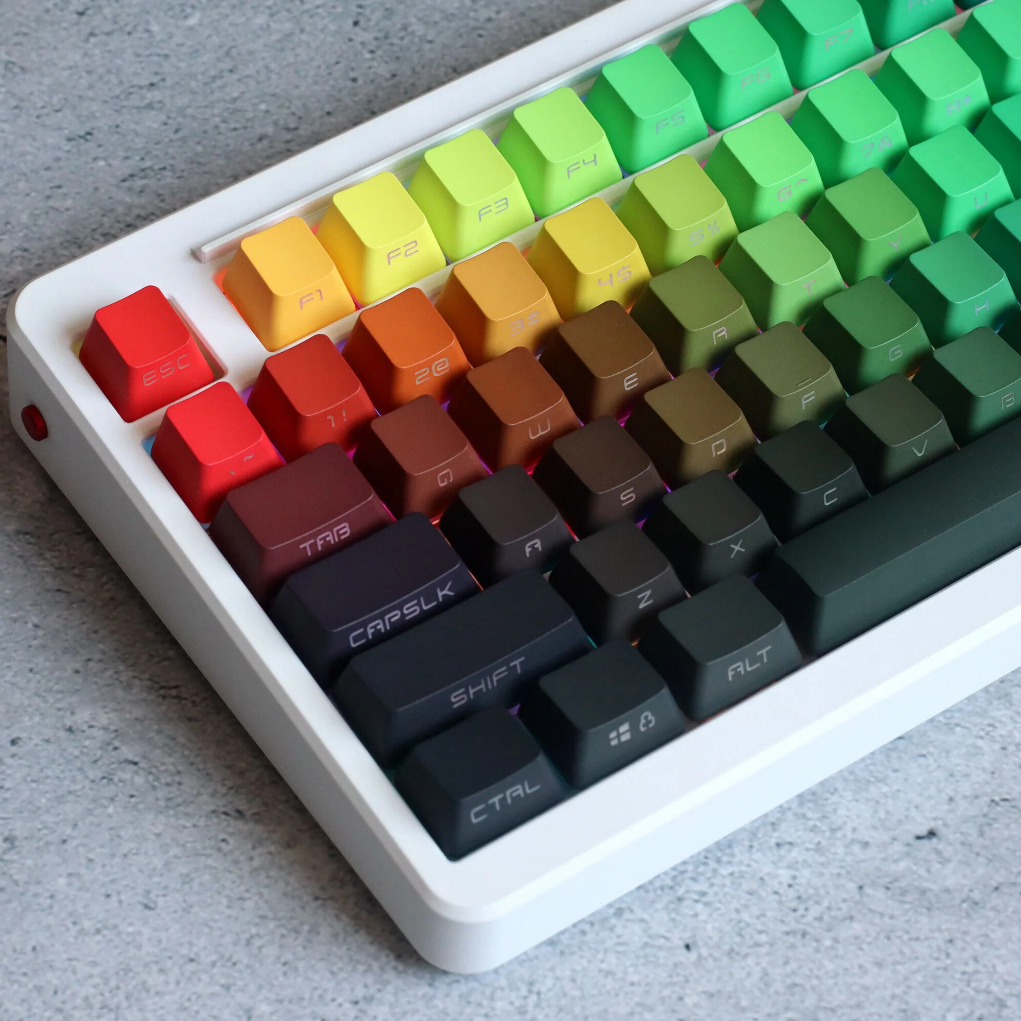 مجموعة واحدة من أغطية المفاتيح - مراجعة Keycaps Oem Profile 87 Keys وسعره