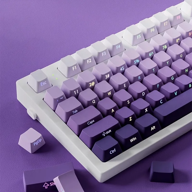 أغطية مفاتيح متدرجة الألوان 13 - مراجعة Keycaps Pbt Double Shot 104 Keys وسعره