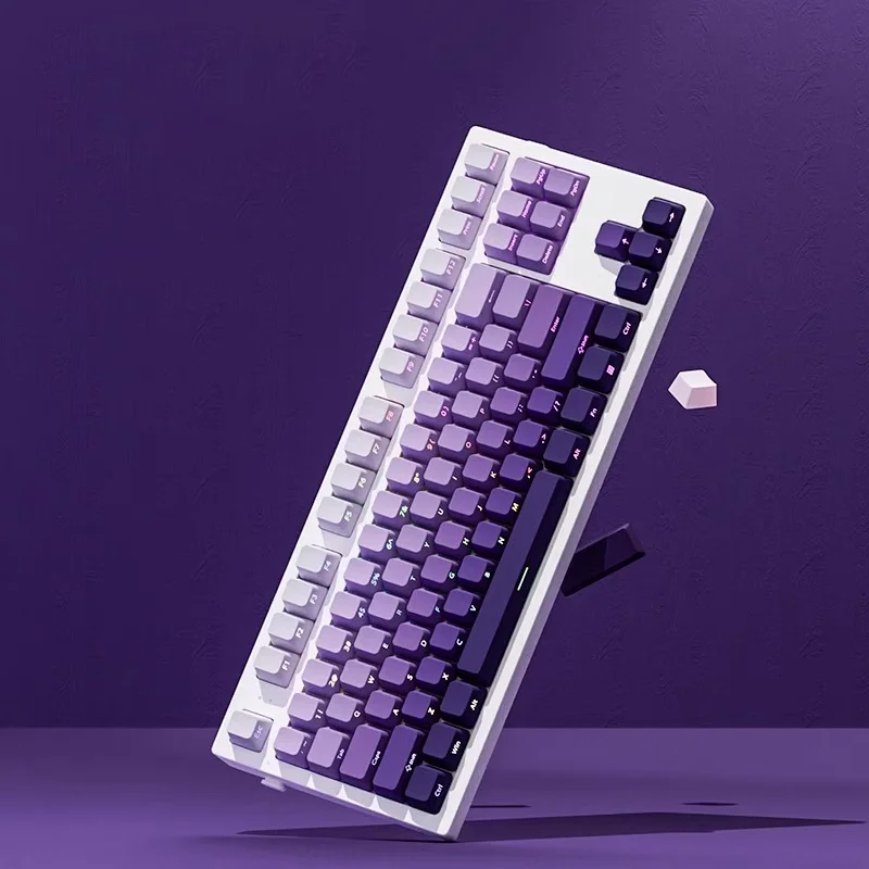 أغطية مفاتيح متدرجة الألوان 13 - مراجعة Keycaps Pbt Double Shot 104 Keys وسعره