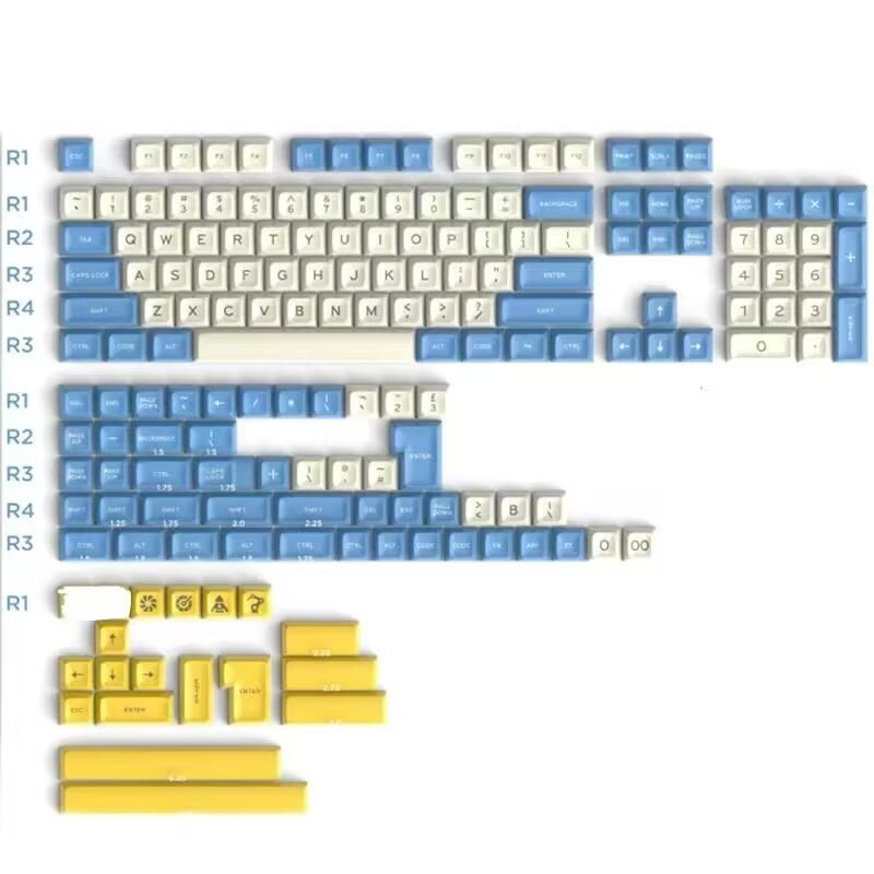GMK 172 مفاتيح مجموعة كاملة AB - مراجعة Keycaps Set Sa Profile Abs وسعره