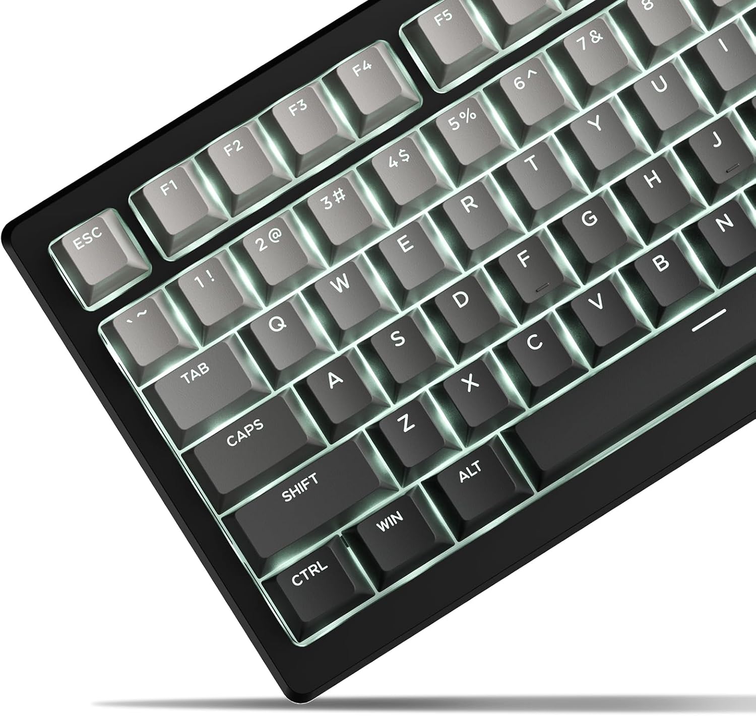 أغطية مفاتيح PBT شفافة بتصميم  - مراجعة Keycaps Oem Profile 87 Keys وسعره