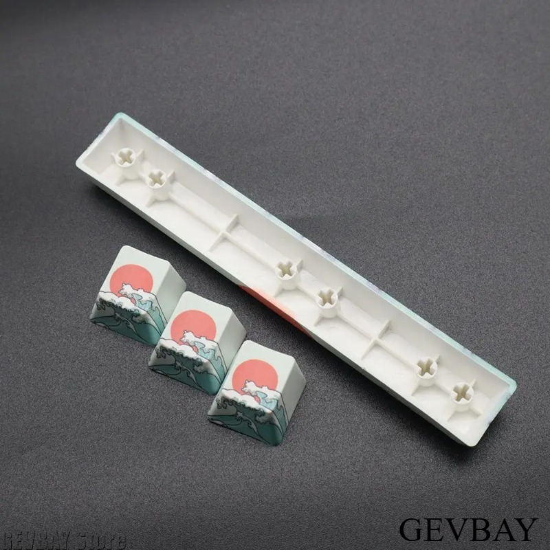 قطعتان من أغطية المفاتيح PBT ب - مراجعة Keycaps Spacebar 6.25U Custom وسعره
