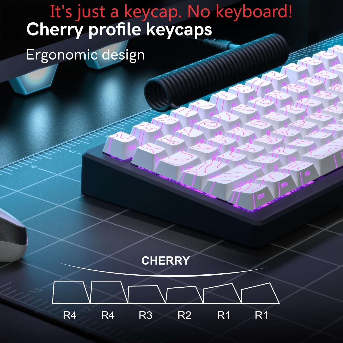 أغطية مفاتيح PBT كونتور لاين 2 - مراجعة Keycaps Cherry Profile Pbt وسعره