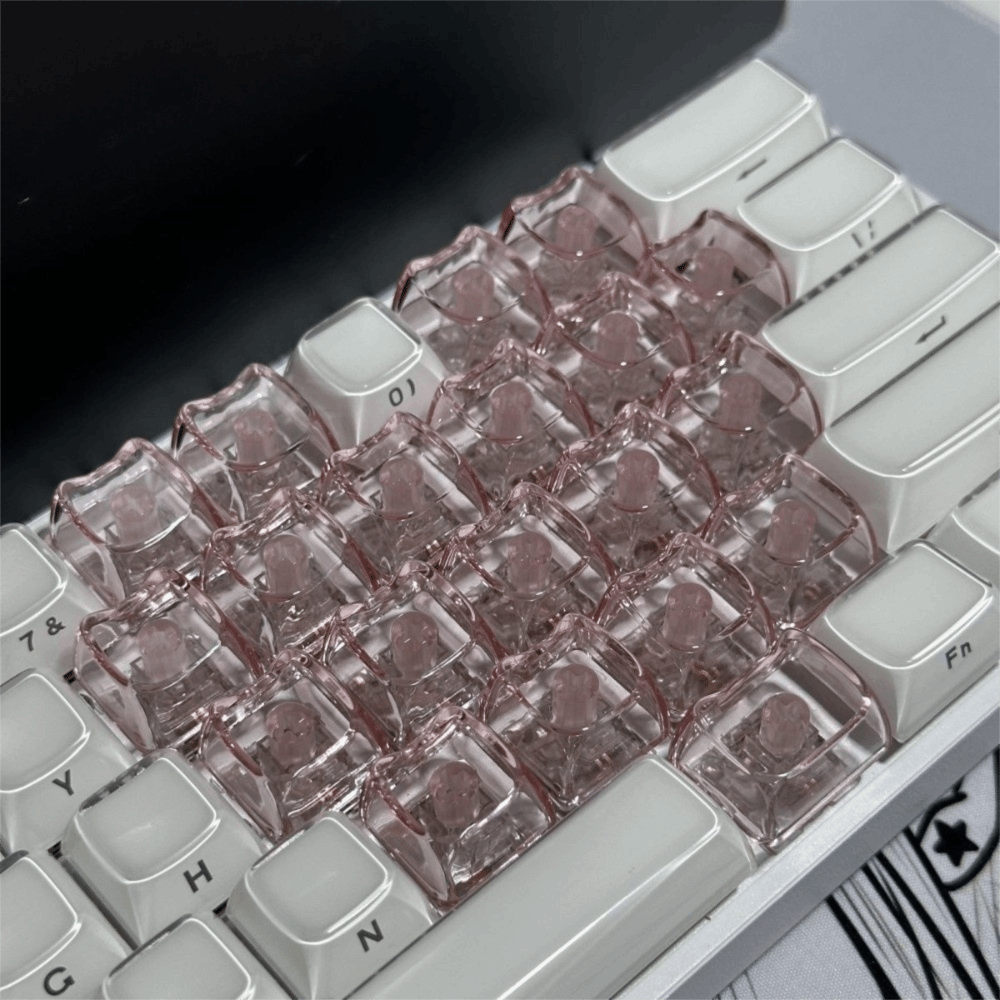 10 قطع جديدة من أغطية المفاتيح - مراجعة Keycaps Blank Pbt 1U وسعره