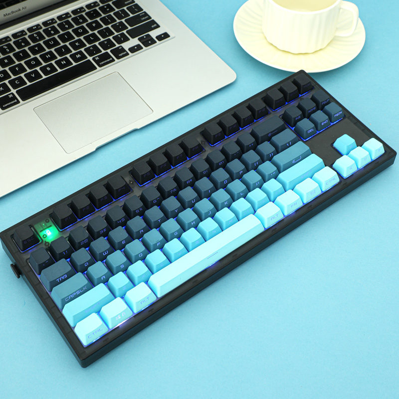 أغطية مفاتيح متدرجة لملح البحر - مراجعة Keycaps Pbt Double Shot 104 Keys وسعره