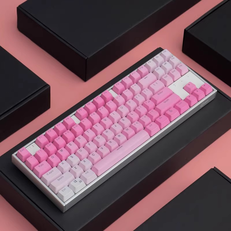 104 مفاتيح sakura الوردي أغطية - مراجعة Keycaps Pbt Double Shot 104 Keys وسعره