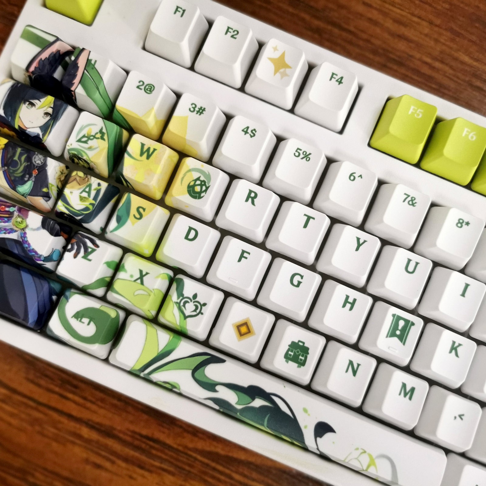 مجموعة أغطية مفاتيح مادة Gensh - مراجعة Keycaps Oem Profile 87 Keys وسعره