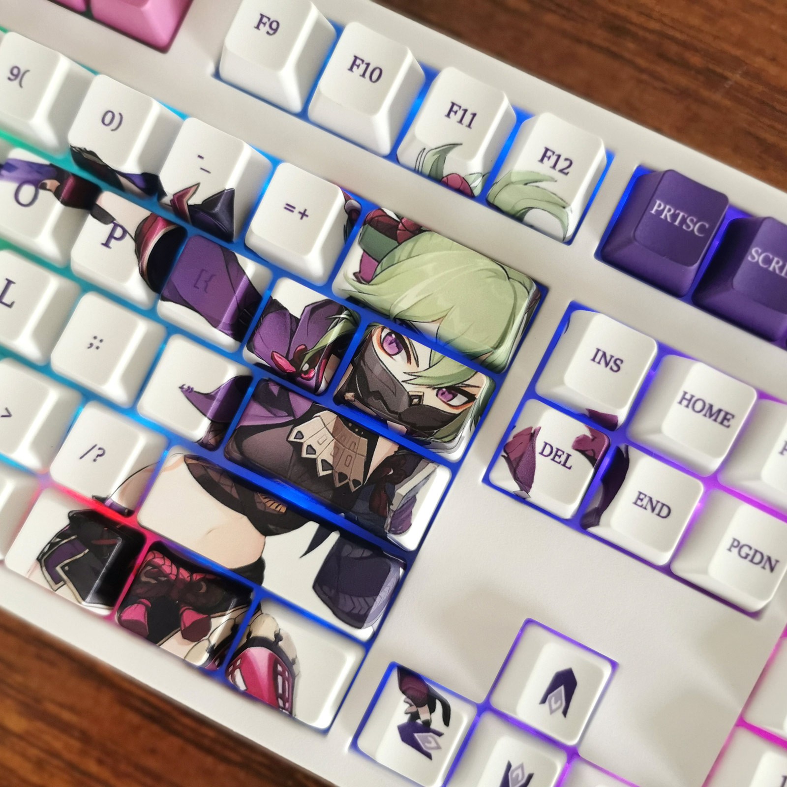 مجموعة أغطية مفاتيح مادة Gensh - مراجعة Keycaps Oem Profile 87 Keys وسعره