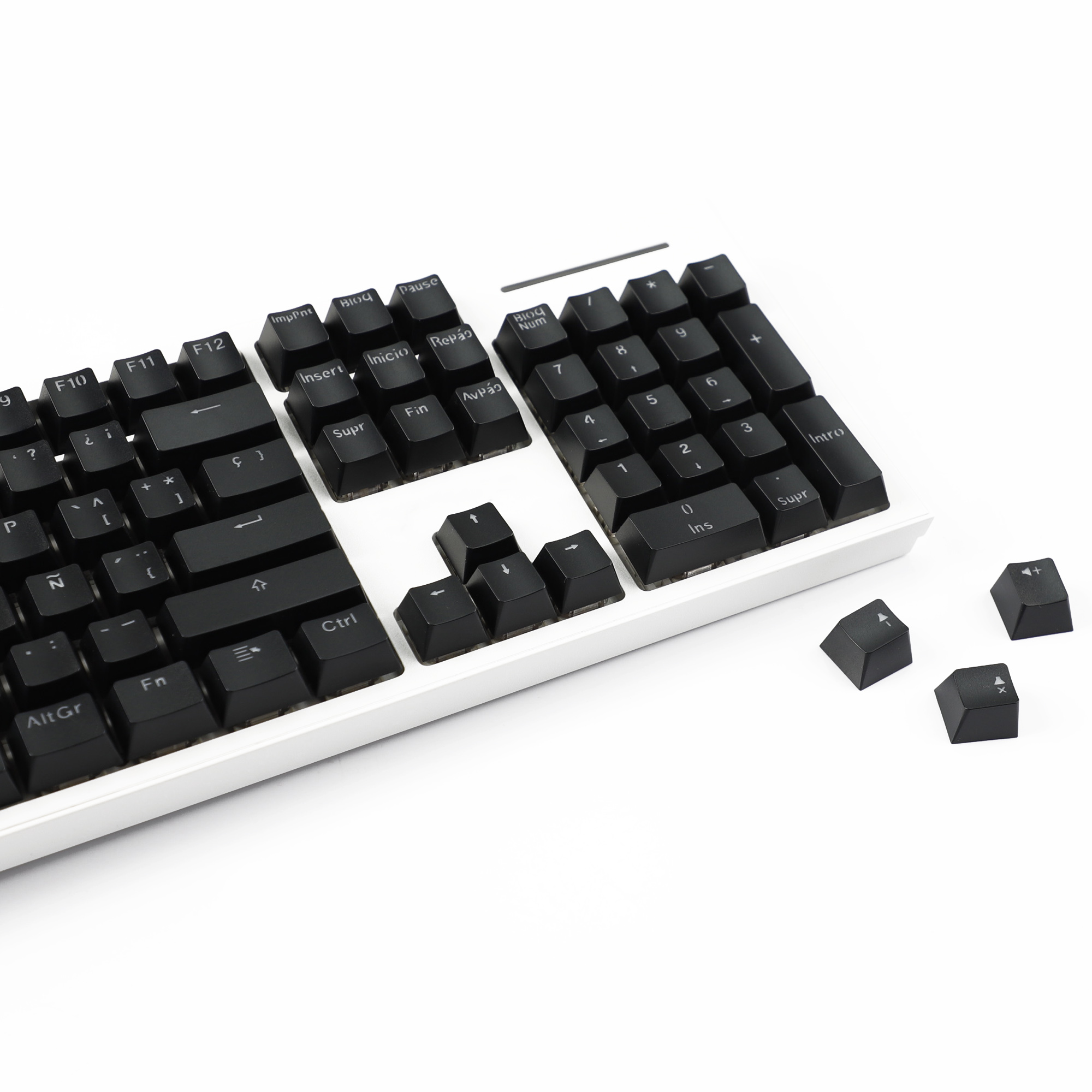 132 مفتاحًا بإضاءة خلفية إسبان - مراجعة Keycaps Oem Profile 87 Keys وسعره