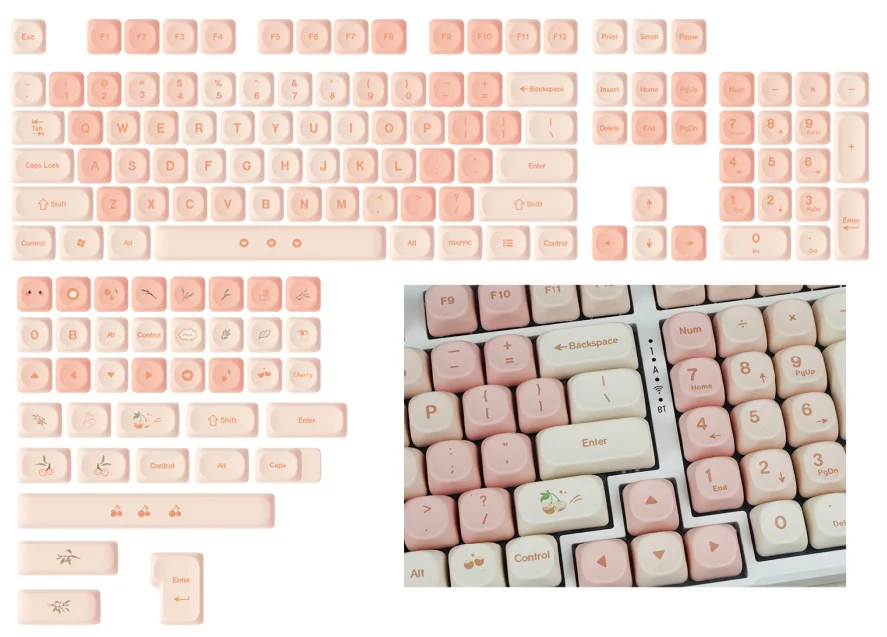 【وصول جديد】غطاء مفاتيح XDA Pro - مراجعة Keycaps Xda Profile Pbt Dye Sub وسعره