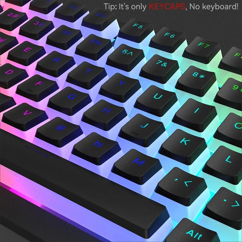 أغطية مفاتيح بودنغ PBT 2025 12 - مراجعة Keycaps Translucent Pudding Rgb وسعره