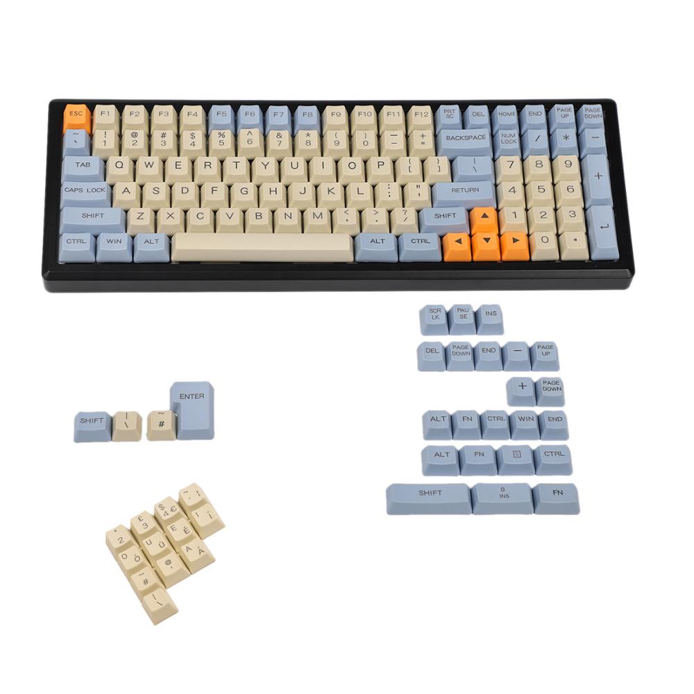YMDK محفور بالليزر المملكة الم - مراجعة Keycaps Oem Profile 87 Keys وسعره