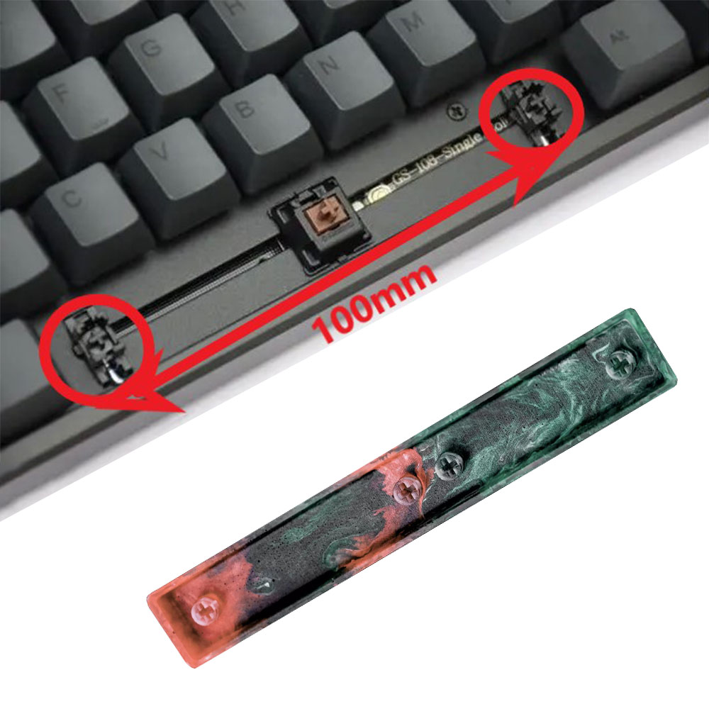 لوحة المفاتيح الميكانيكية 6.25 - مراجعة Keycaps Spacebar 6.25U Custom وسعره