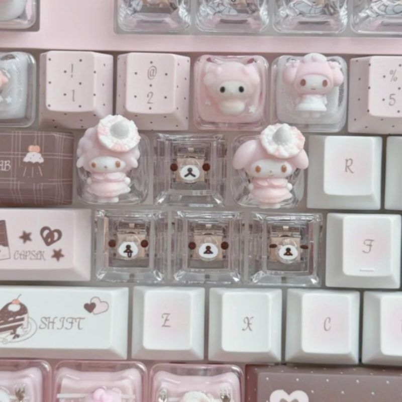 4 قطع من أغطية المفاتيح الشفاف - مراجعة Keycaps Cherry Profile Pbt وسعره