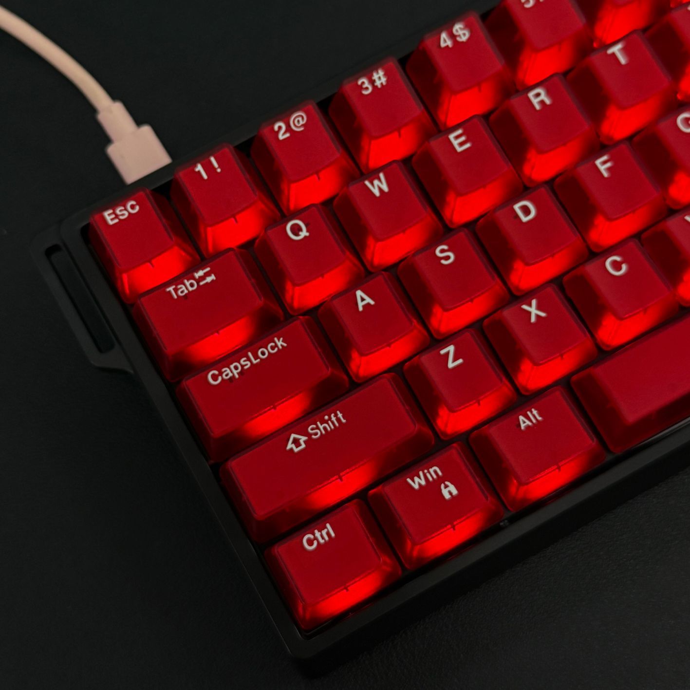 114 مفتاحًا من نوع Red Jade Pu - مراجعة Keycaps Translucent Pudding Rgb وسعره