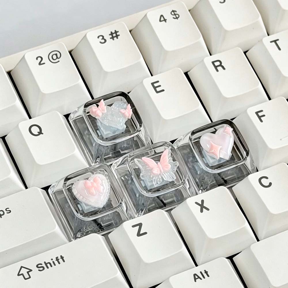 مجموعة جديدة تمامًا من 4 قطع م - مراجعة Keycaps Artisan Resin Handmade وسعره