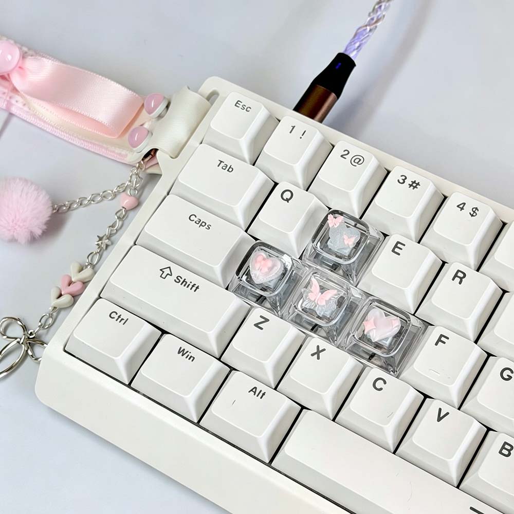 مجموعة جديدة تمامًا من 4 قطع م - مراجعة Keycaps Artisan Resin Handmade وسعره