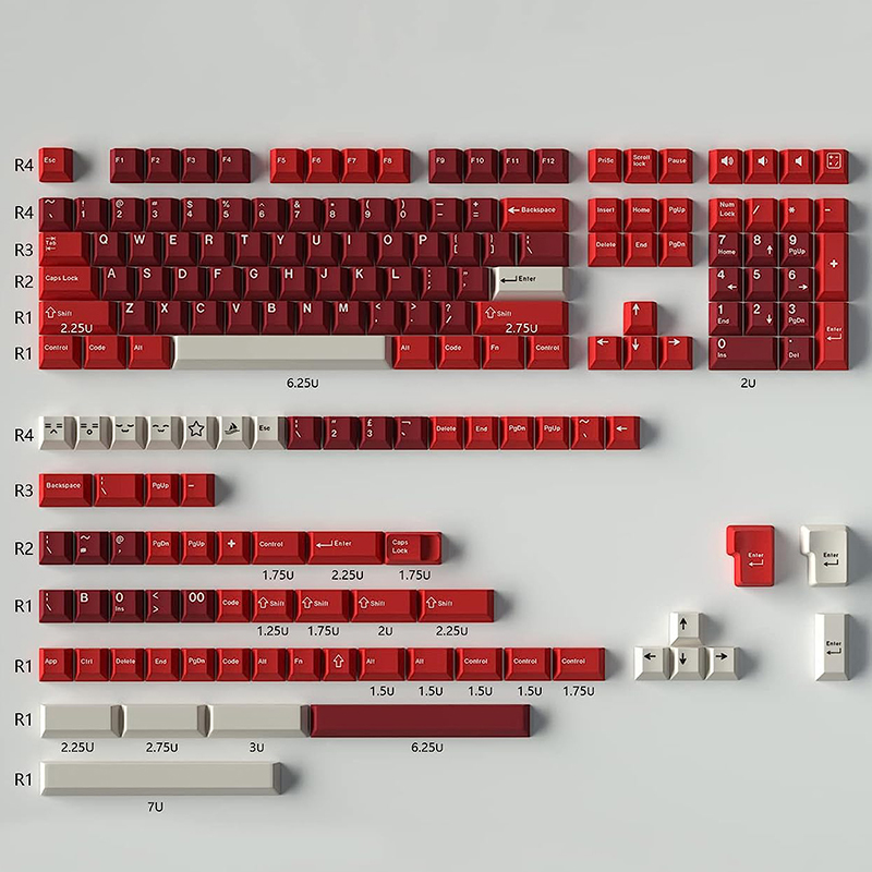 GMK أغطية المفاتيح الكرز الشخص - مراجعة Keycaps Pbt Double Shot 104 Keys وسعره