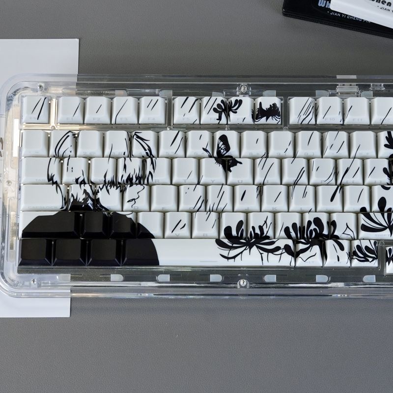 130 مفتاح طوكيو الغول موضوع Ka - مراجعة Keycaps Cherry Profile Pbt وسعره