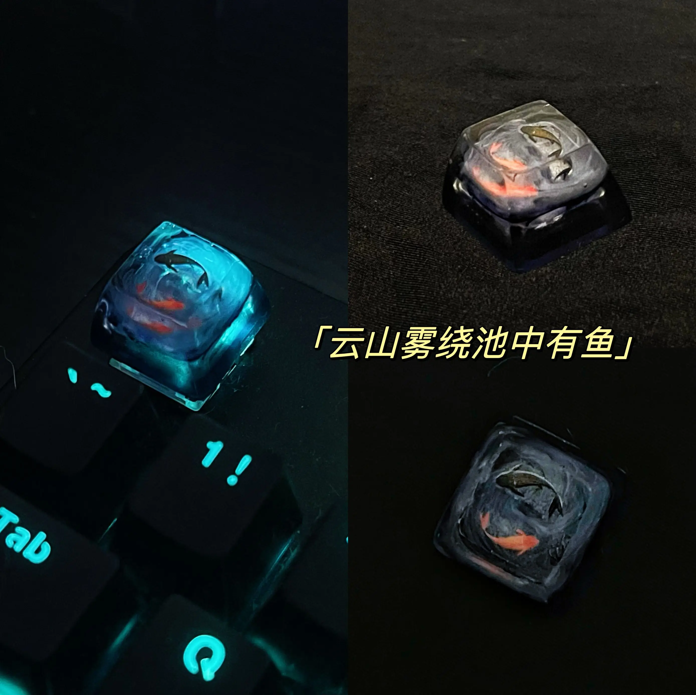 1 قطعة غطاء مفتاح ميكانيكي مصن - مراجعة Keycaps Artisan Resin Handmade وسعره