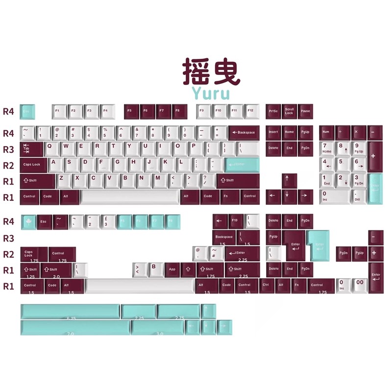 172 مفتاحًا/مجموعة أغطية مفاتي - مراجعة Keycaps Set Sa Profile Abs وسعره