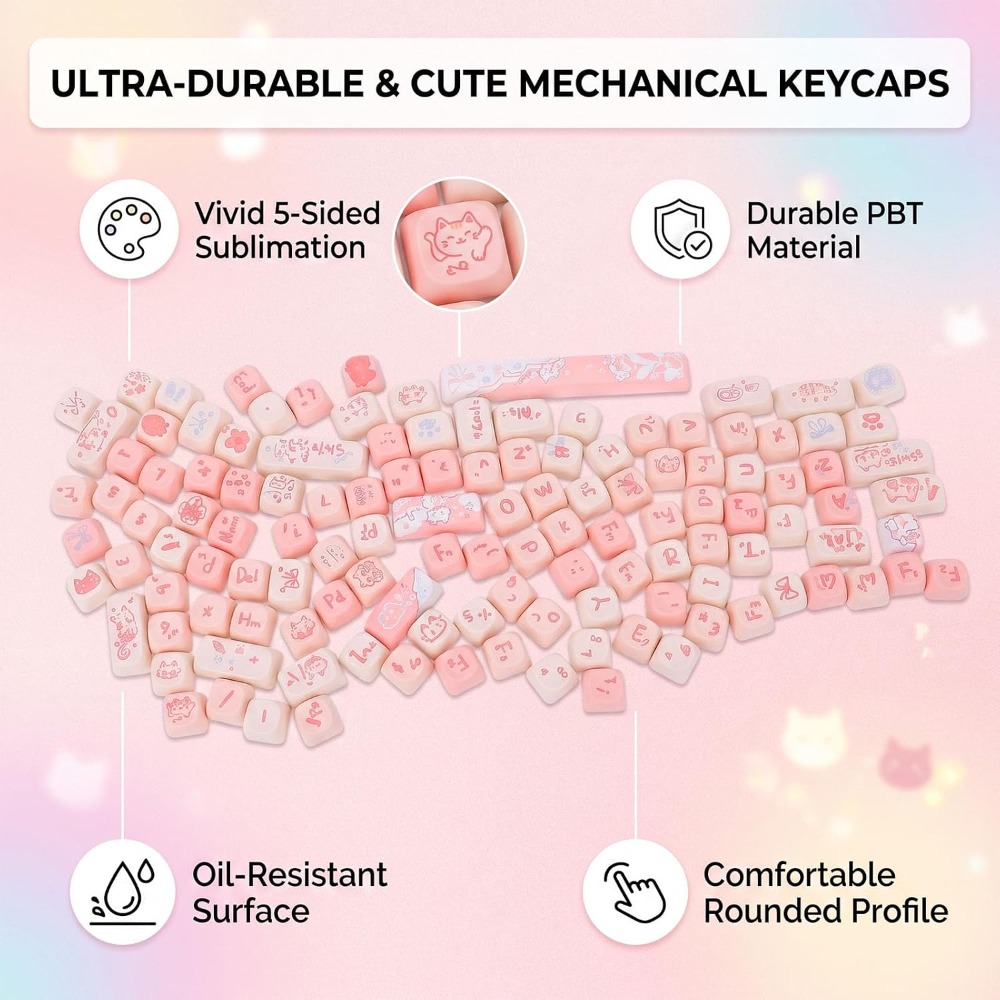 مجموعة أغطية مفاتيح PBT، تصميم - مراجعة Keycaps Spacebar 6.25U Custom وسعره