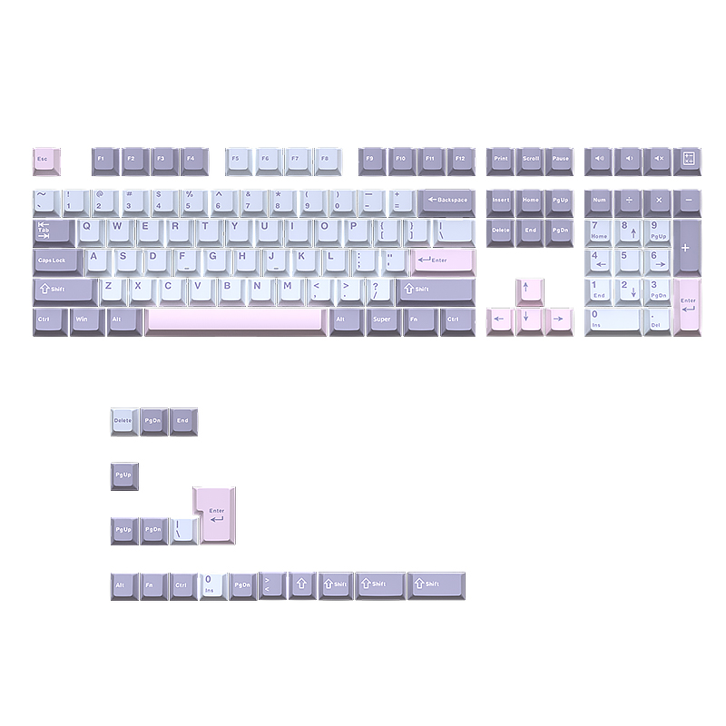 أغطية مفاتيح ماكارون 126 مفتاح - مراجعة Keycaps Pbt Double Shot 104 Keys وسعره