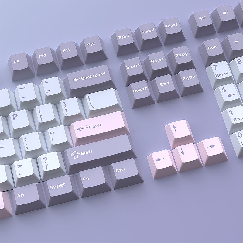 أغطية مفاتيح ماكارون 126 مفتاح - مراجعة Keycaps Pbt Double Shot 104 Keys وسعره