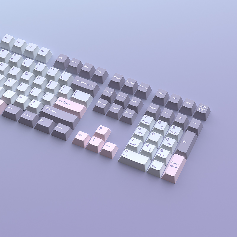 أغطية مفاتيح ماكارون 126 مفتاح - مراجعة Keycaps Pbt Double Shot 104 Keys وسعره